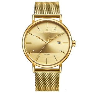 Stainless Steel Water Resistant Luxury Business Analog Quartz Watch