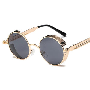 Metal Round Steampunk Sunglasses Fashion Glasses